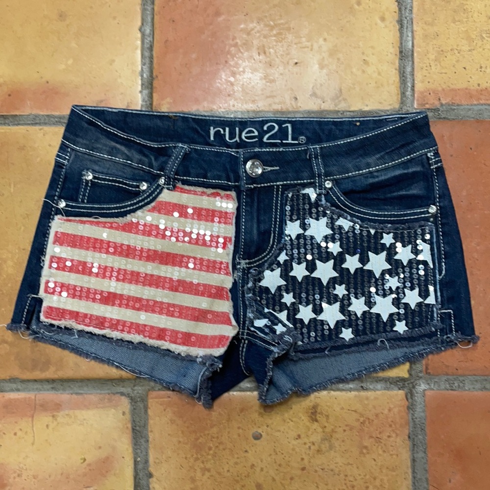 Rue 21 Stars & Stripes Short Shorts